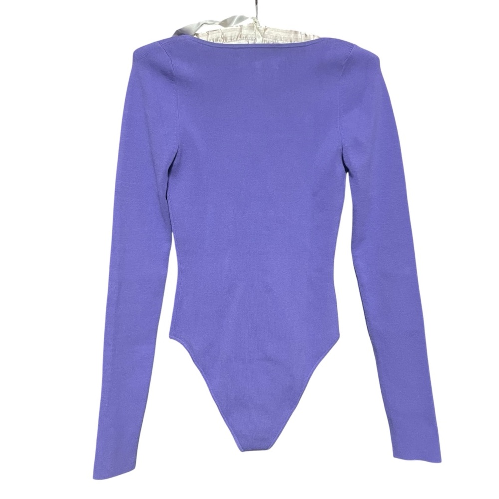 Apiece Apart Purple Marjetta Bodysuit Long Sleeve Top Size‎ S Comfortable Chick - Picture 2 of 10
